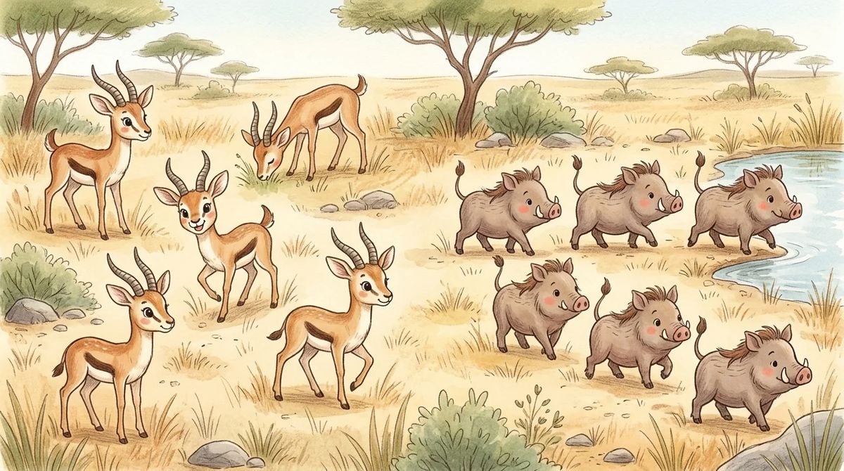 《動物數一數》第 5 頁插圖